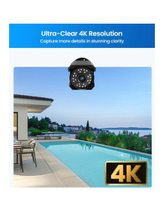 Cámara de Seguridad ZOSI 4K PoE IP Tipo Bala 2 Pack 2