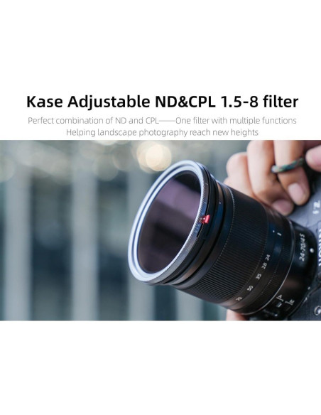 Filtro Kase CPL/ND Combo 46mm Vidrio Óptico Resistente Filtro Kase CPL/ND Combo 46mm Vidrio Óptico Resistente