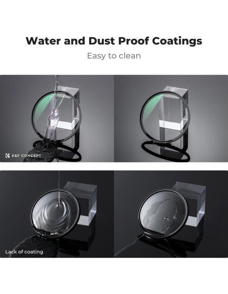 Filtro UV K&F Concept 49mm Vidrio Templado HD Resistente Filtro UV K&F Concept 49mm Vidrio Templado HD Resistente