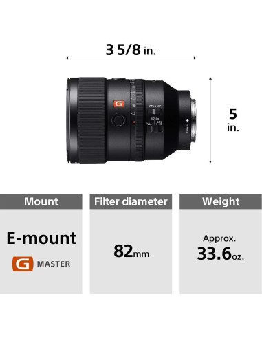 Lente Telefoto Sony FE 135mm F1.8 G Master Renovado