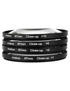 Filtro Macro Andoer 67mm Set +1 +2 +4 +10 para Cámaras DSLR