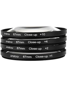 Filtro Macro Andoer 67mm Set +1 +2 +4 +10 para Cámaras DSLR 2
