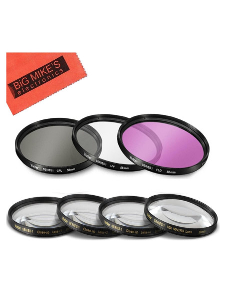 Juego de Filtros 58mm 7PC para Fujifilm X-T2, X-T3, X-T10, X-T20 Juego de Filtros 58mm 7PC para Fujifilm X-T2, X-T3, X-T10, X-T20