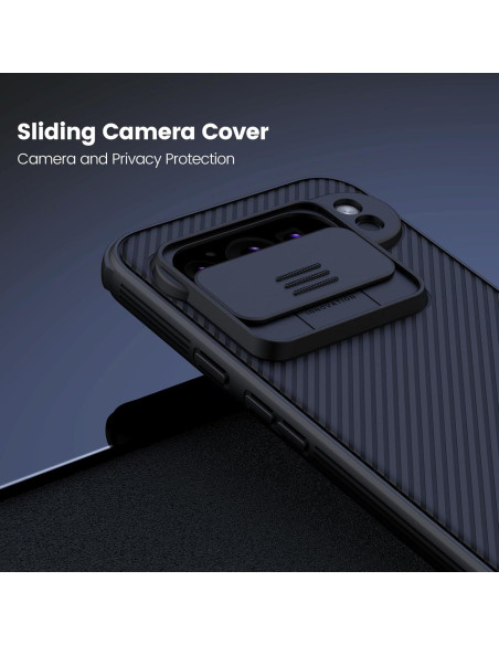 Funda Nillkin para Google Pixel 9 Pro XL - Delgado, Antigolpes, Negro Funda Nillkin para Google Pixel 9 Pro XL - Delgado, Antigolpes, Negro