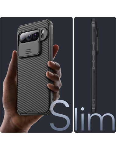 Funda Nillkin para Google Pixel 9 Pro XL - Delgado, Antigolpes, Negro