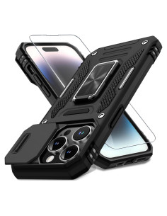 Funda DEERLAMN para iPhone 14 Pro 6.1" con soporte y protección