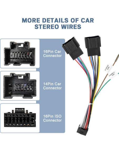 Adaptador de Arnés de Radio ISO 16 Pines Fiegromech para Chevrolet Adaptador de Arnés de Radio ISO 16 Pines Fiegromech para Chevrolet