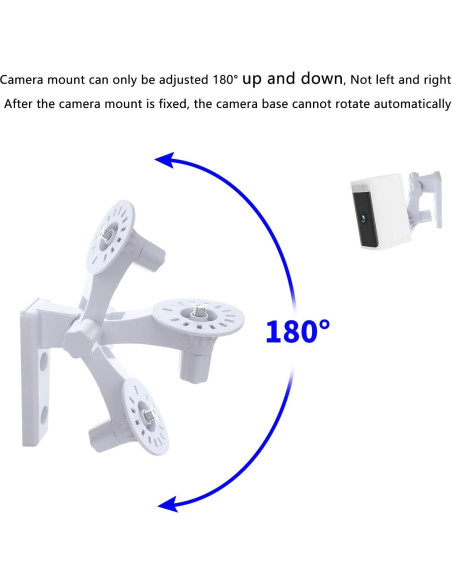 Soporte de Pared para Cámara TEKCAM Ajustable 180 - Paquete de 2 Soporte de Pared para Cámara TEKCAM Ajustable 180 - Paquete de 2