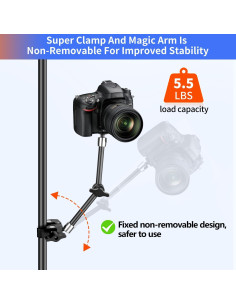Soporte de Cámara Hemmotop MS01 Brazo Articulado 2.5 KG Negro 2