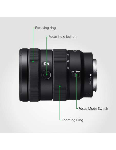 Lente Zoom Sony E 16-55mm f/2.8 G para APS-C Lente Zoom Sony E 16-55mm f/2.8 G para APS-C