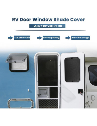 Cubierta de Sombra Blackout Safoner para Ventana de RV 63.5x40.6 cm