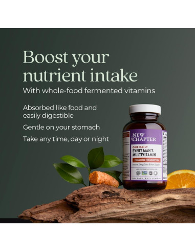 Multivitamina para hombres New Chapter 72 ct - Energía y salud