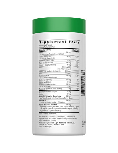 Complejo B Completo Luz Arcoíris 90 Cápsulas 65.5g Energía