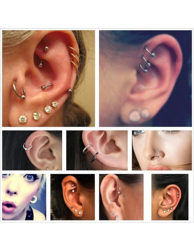 Kit de Piercing Profesional 35 Piezas Lyuxzad Agujas y Herramientas