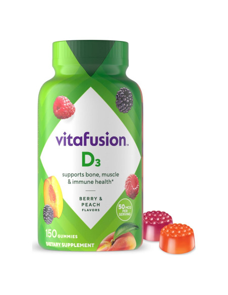 Vitafusion Vitaminas Gummy D3 150 Unidades Sabor Frutas Vitafusion Vitaminas Gummy D3 150 Unidades Sabor Frutas