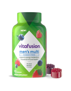 Vitafusion Multivitaminas Gummy Hombres Sin Azúcar 90 Unidades