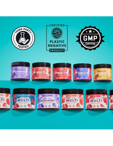 Gomas Multivitamínicas Veganas Llama Naturals Niños Fresa 90 Unidades