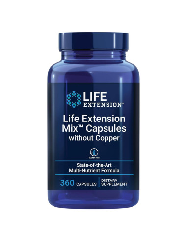 Cápsulas Life Extension Mix Sin Cobre 360 Unidades Suplemento