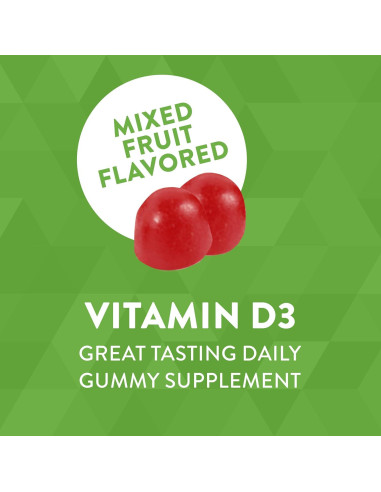 Gomitas de Vitamina D3 Nature's Way 2000 UI Sabor Frutas 120 Unidades