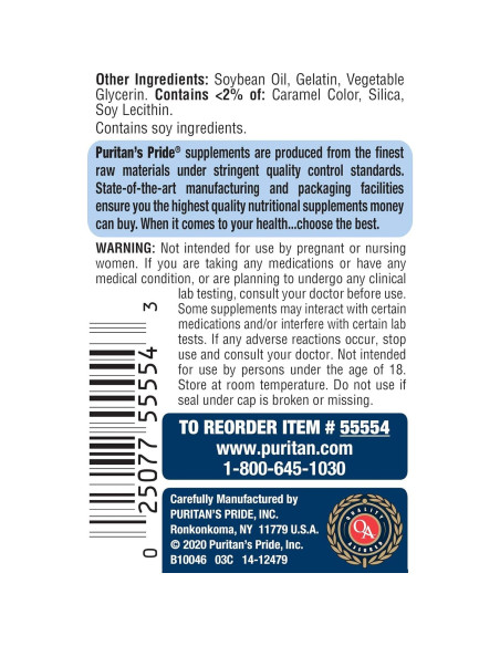 Fórmula One Cabello, Piel y Uñas Puritan's Pride 60 Gelatinas Fórmula One Cabello, Piel y Uñas Puritan's Pride 60 Gelatinas