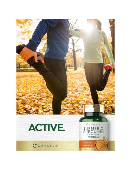 Cápsulas de Cúrcuma Carlyle 3000mg con Bioperina - 90 Unidades Cápsulas de Cúrcuma Carlyle 3000mg con Bioperina - 90 Unidades