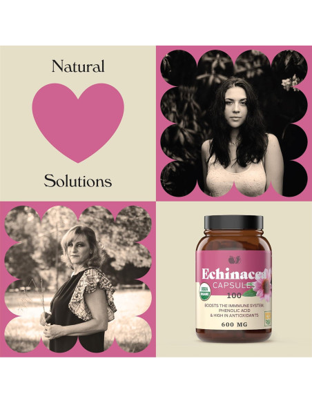 Cápsulas de Equinácea Orgánica Complete Natural 600mg 100 Unidades Cápsulas de Equinácea Orgánica Complete Natural 600mg 100 Unidades