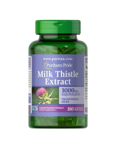Extracto de Cardo Mariano 1000mg 180 Gelatinas Blandas Puritan's Pride
