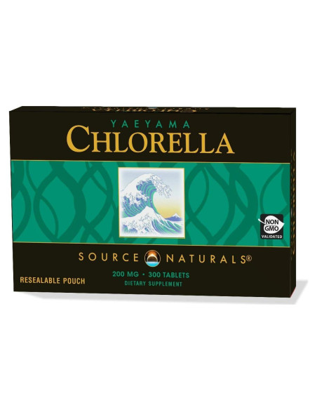 Source Naturals Chlorella 200 mg 300 Tabletas Superalimento Source Naturals Chlorella 200 mg 300 Tabletas Superalimento