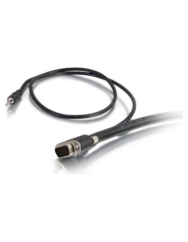 Cable VGA + Audio 3.5mm C2G 50225 1.82m Instalación Pared
