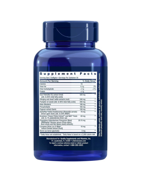 Suplemento Natural Próstata Life Extension 100 Softgels Suplemento Natural Próstata Life Extension 100 Softgels