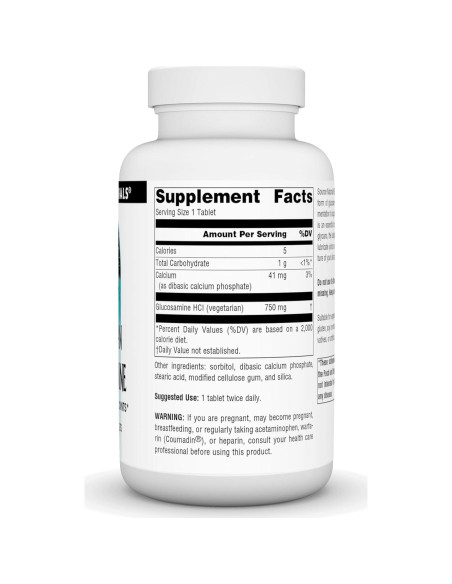 Glucosamina Vegetariana Source Naturals 750 mg - 120 Tabletas Glucosamina Vegetariana Source Naturals 750 mg - 120 Tabletas