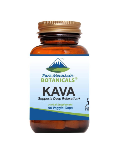 Cápsulas de Kava Kava Pure Mountain Botanicals 90 unidades 400mg