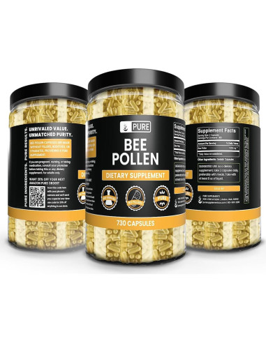 Polen de Abeja 730 Cápsulas Ingredientes Originales Puros
