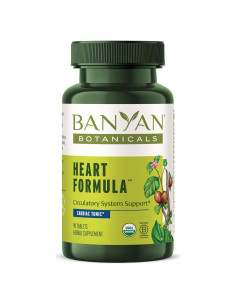 Suplemento Herbal Orgánico Banyan Botanicals - Fórmula del Corazón - 90 Tabletas Veganas