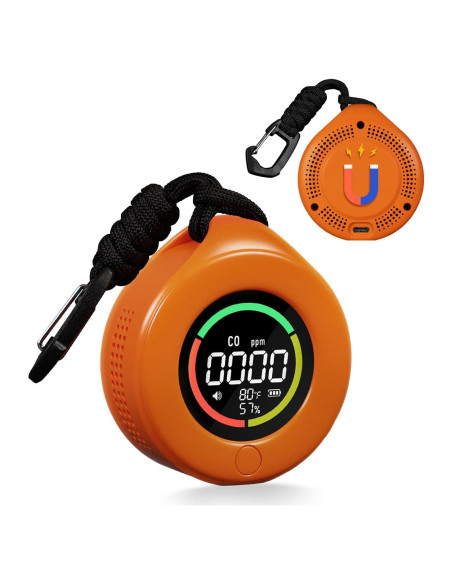 Detector de Monóxido de Carbono Portátil MOES 3 en 1, 144h Batería Detector de Monóxido de Carbono Portátil MOES 3 en 1, 144h Batería