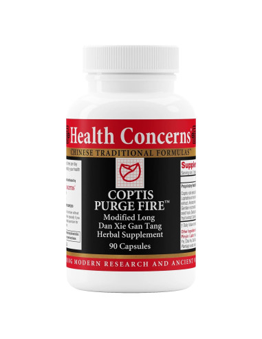 Suplemento Herbal Coptis Purga Fuego Health Concerns - 90 Cápsulas