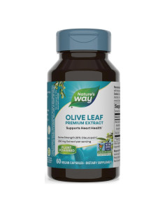 Extracto de Hoja de Olivo Nature's Way 250 mg 60 Cápsulas Veganas