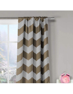 Cortinas Opacas Aislantes Duck River Textile Fifika 2 Paneles 99x213 cm Taupe 2