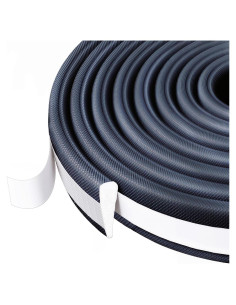 Burlete para Puerta WEZKYLCG 3.05 m Negro Aislamiento Acústico