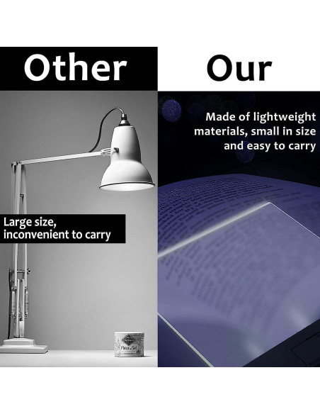 Luz de Libro LED Cuifati, Recargable, 105g, Ajustable Luz de Libro LED Cuifati, Recargable, 105g, Ajustable