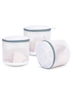 Paquete de 3 Bolsas de Lavandería Geiteoa 15x18 cm Malla