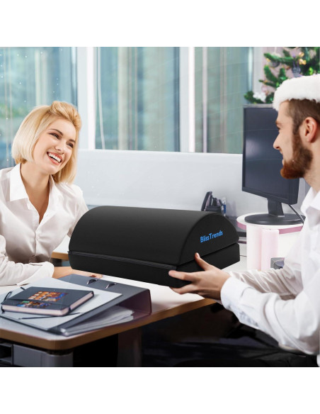 Reposapiés BlissTrends Ajustable Negro - Cojín Ergonómico 2 Alturas Reposapiés BlissTrends Ajustable Negro - Cojín Ergonómico 2 Alturas
