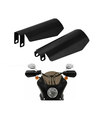 Guardas de Manos HDBUBALUS para Motocicleta Negro Mate