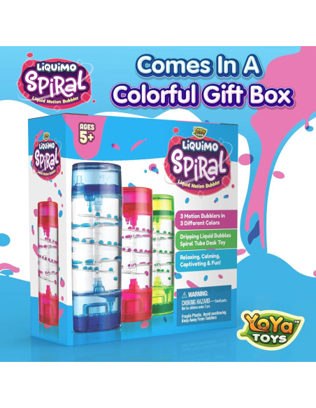 YoYa Toys Liquimo Espiral - Paquete de 3 Temporizadores Antiestrés YoYa Toys Liquimo Espiral - Paquete de 3 Temporizadores Antiestrés