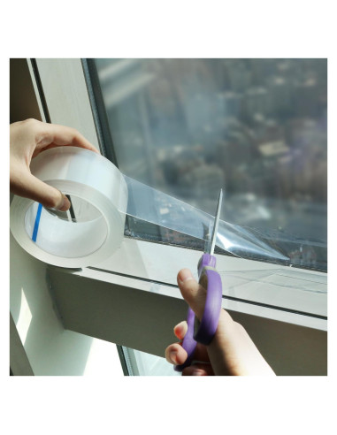 Cinta de Sellado Transparente Layway 5 cm x 10 m para Ventanas