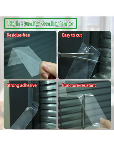 Cinta de Sellado Transparente Layway 5 cm x 10 m para Ventanas