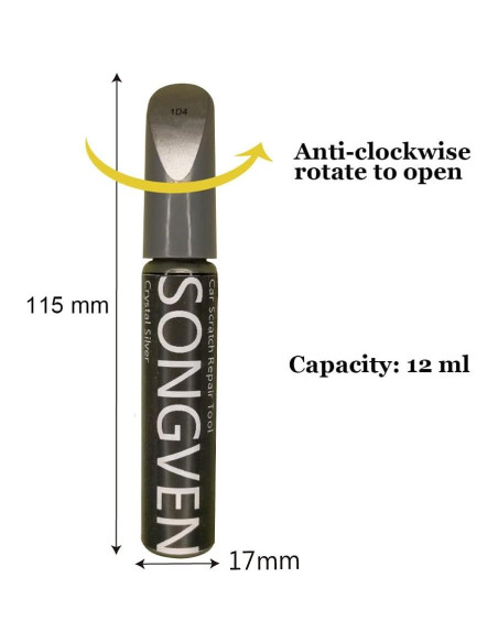 Bolígrafo de Pintura Plateado SONGVEN para Toyota CAMRY 12ml Bolígrafo de Pintura Plateado SONGVEN para Toyota CAMRY 12ml