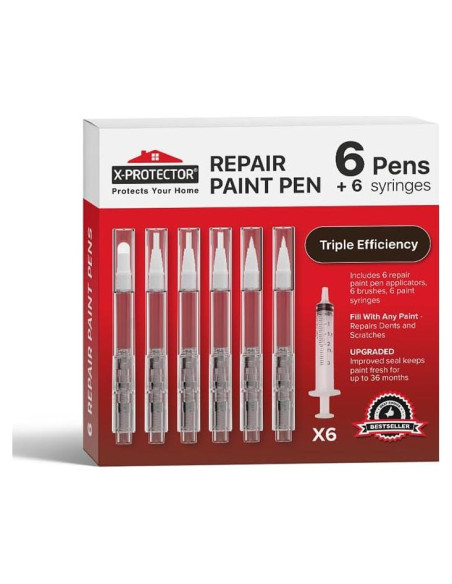 Kit de 6 Bolígrafos de Pintura Rellenables X-Protector Kit de 6 Bolígrafos de Pintura Rellenables X-Protector