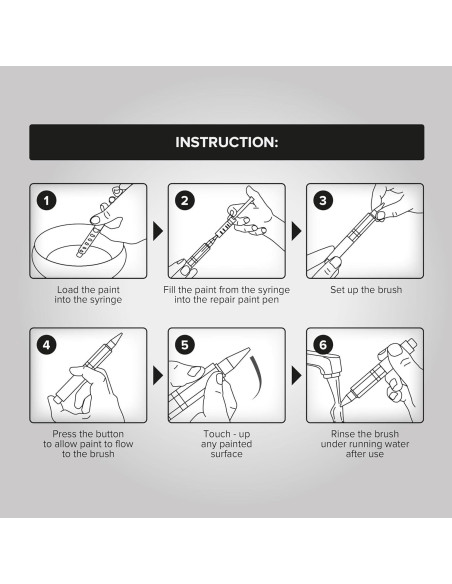 Kit de 6 Bolígrafos de Pintura Rellenables X-Protector Kit de 6 Bolígrafos de Pintura Rellenables X-Protector