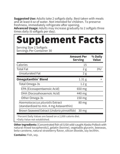 Aceite de Pescado Omega 3 Jardín de la Vida 1200mg 60 Cápsulas